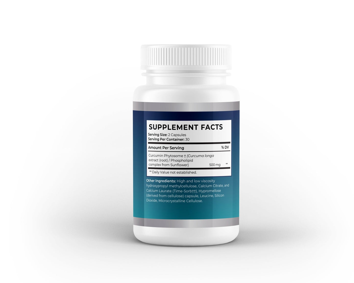 Curcumin Phytosome 500mg | Enhanced Absorption Turmeric Complex | 60 Capsules - Vitality Supplements
