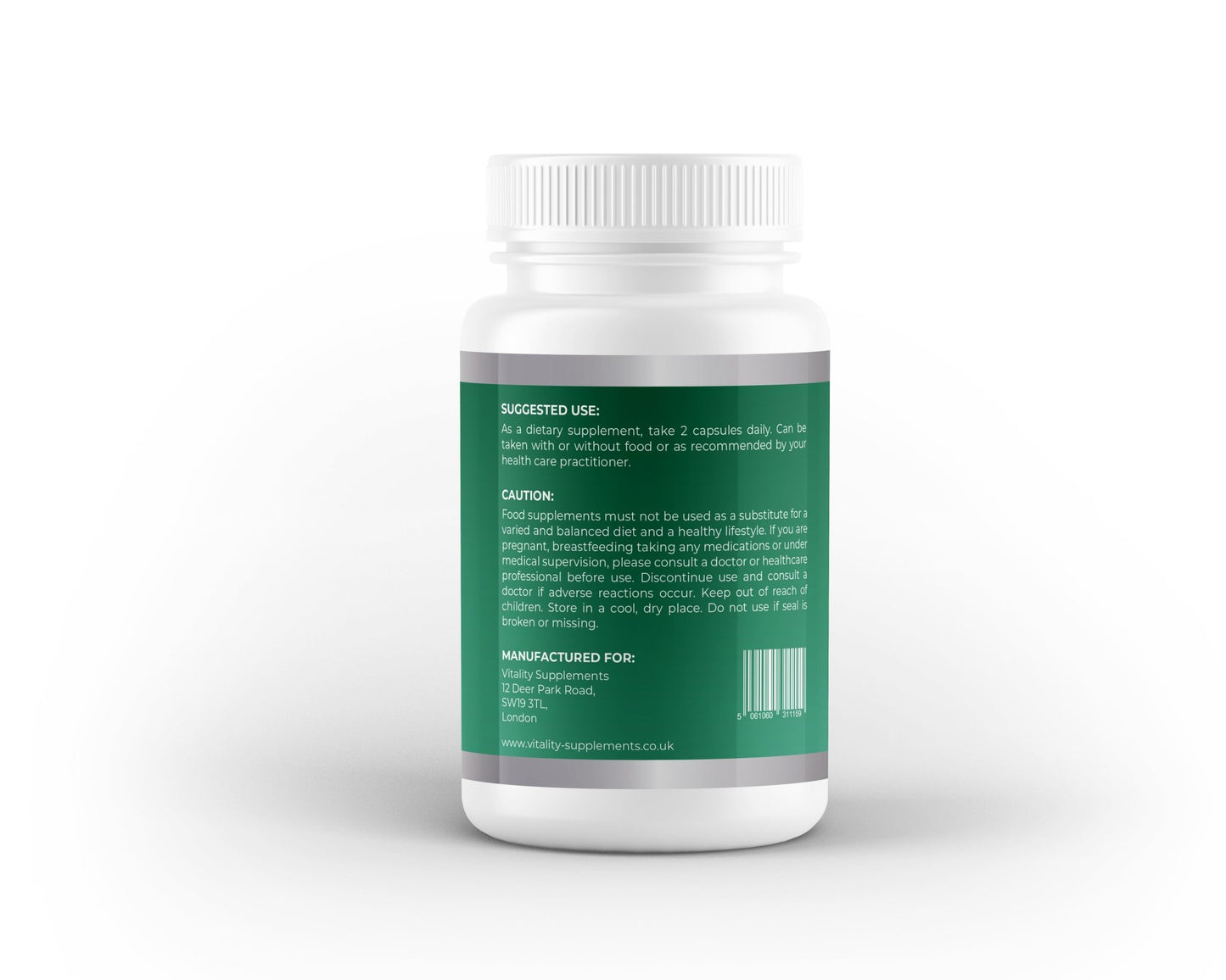 L - Theanine 400mg | 60 Capsules | Calming Amino Acid for Focus & Relaxation - Vitality Supplements
