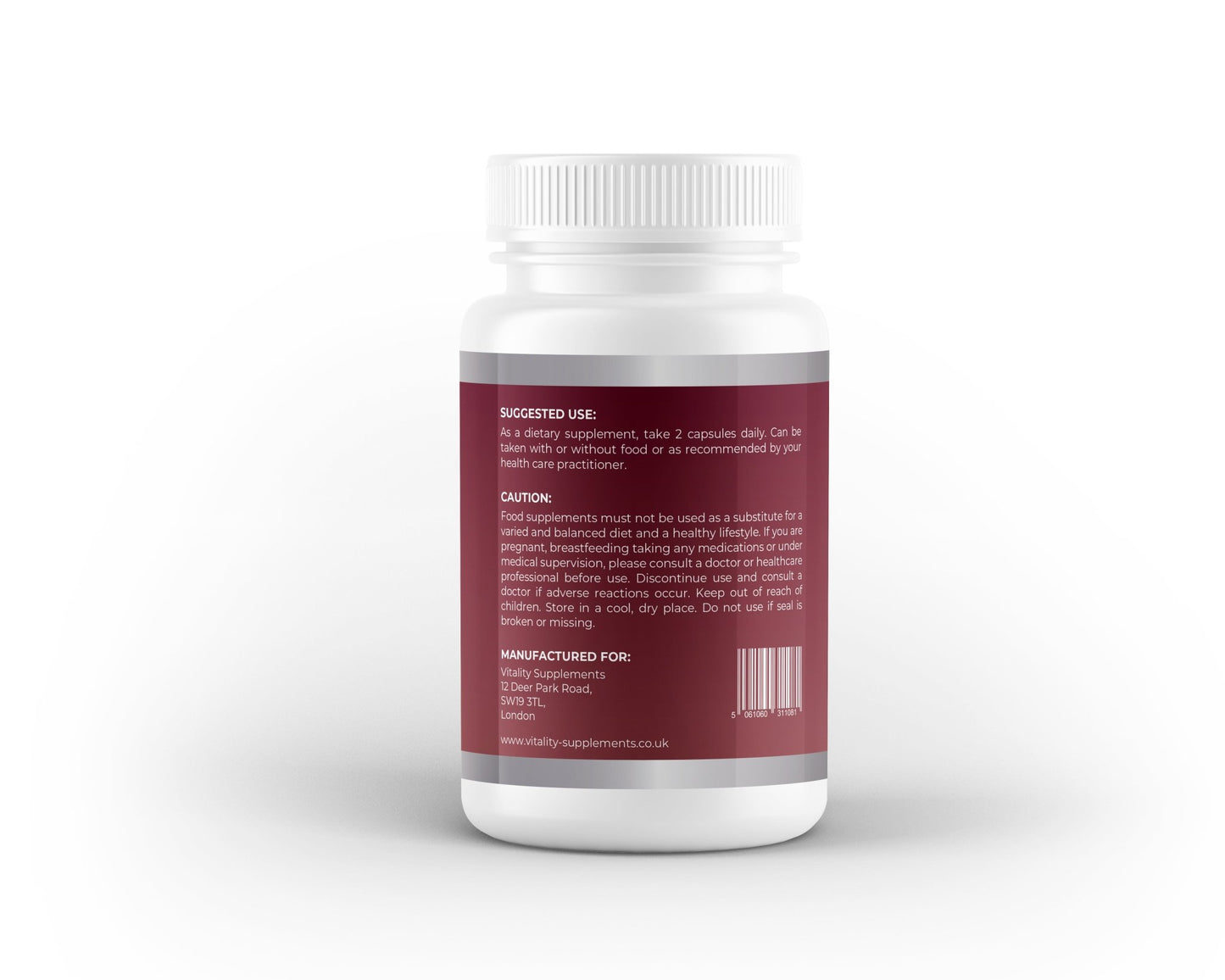 Lactoferrin 250mg | 60 Capsules | Immune & Gut Support | Iron - Binding Protein Supplement - Vitality Supplements