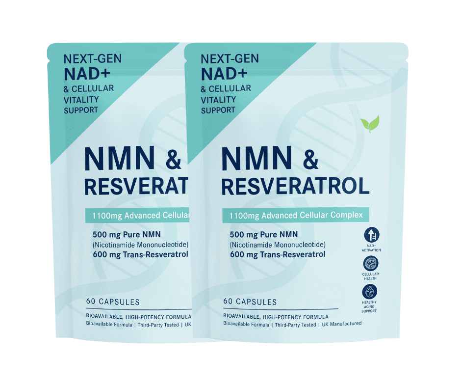NMN + Resveratrol Capsules | 500mg NMN & 600mg Trans - Resveratrol - Vitality Supplements