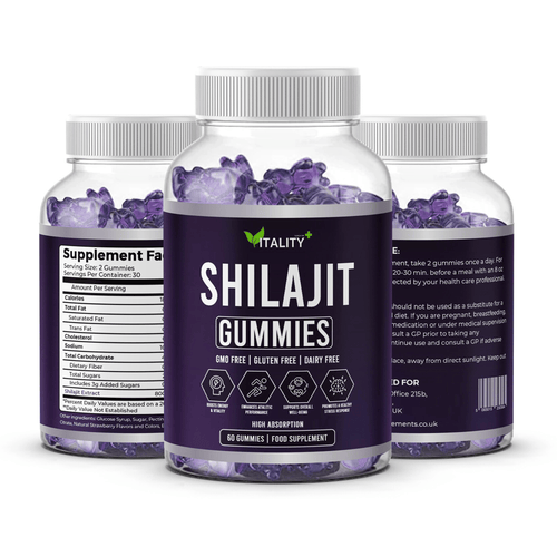 Premium Shilajit Gummies | 60 Gummies | 1-Month Supply - Vitality Supplements