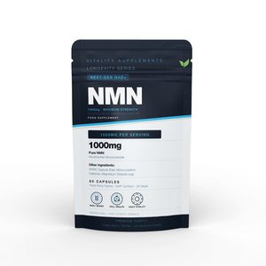 NMN 1000mg Capsules – Nicotinamide Mononucleotide Food Supplement – 60 Vegan Capsules