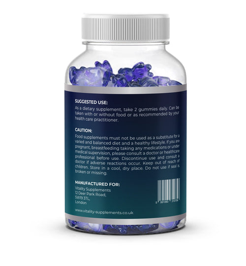 3 Pack Methylene Blue Gummies - Premium 180 Gummies, Three Month Supply | Cognitive Support & Cellular Health - Vitality Supplements