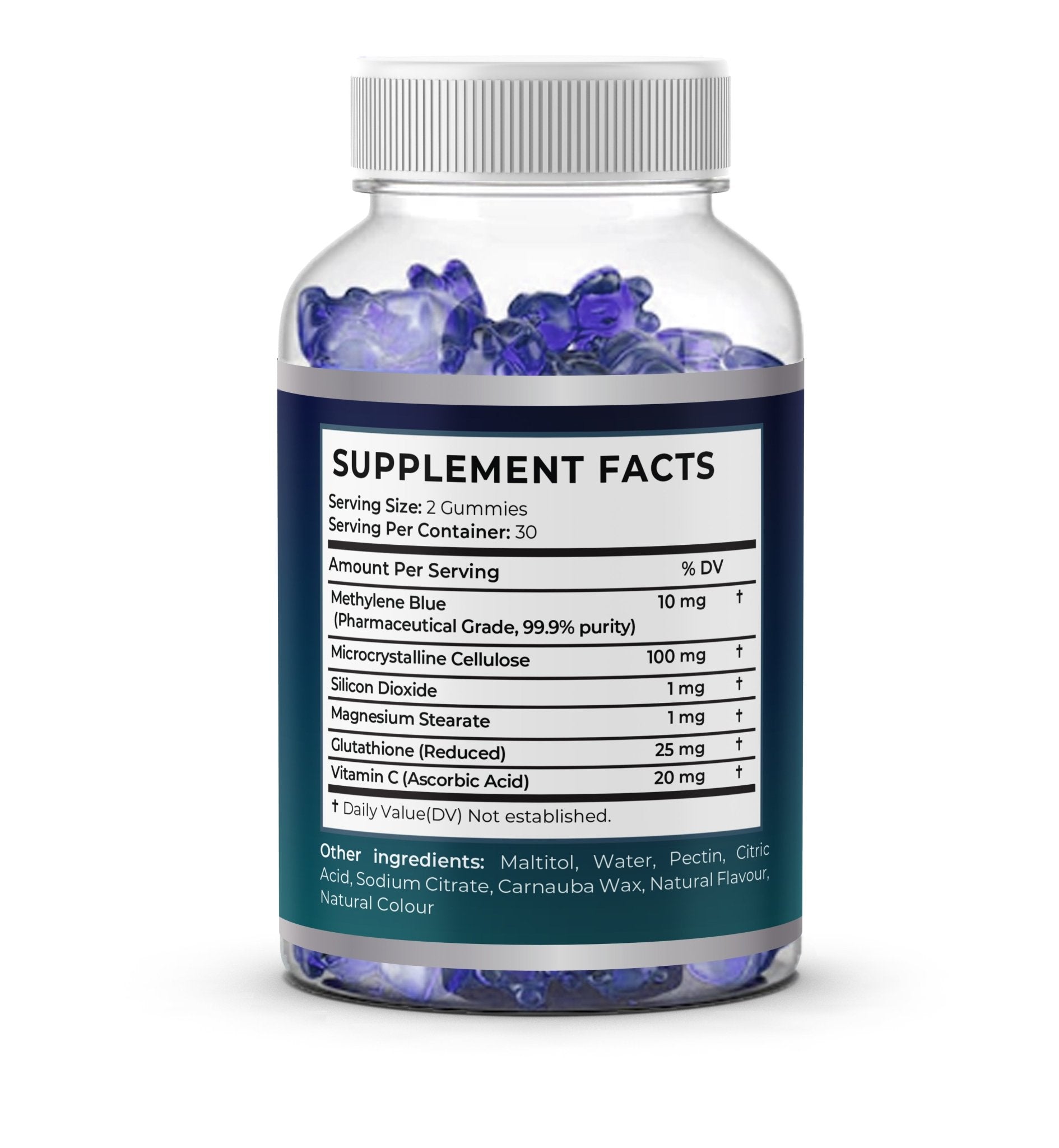 3 Pack Methylene Blue Gummies - Premium 180 Gummies, Three Month Supply | Cognitive Support & Cellular Health - Vitality Supplements