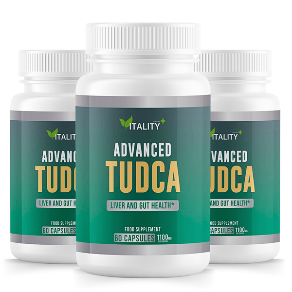 3 Pack Premium TUDCA Liver Support: 1100mg, 180 Capsules - Ultimate Detox & Liver Health Formula, 90 - Day Supply - Vitality Supplements