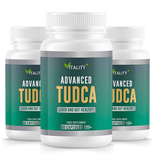 3 Pack Premium TUDCA Liver Support: 1100mg, 180 Capsules - Ultimate Detox & Liver Health Formula, 90 - Day Supply - Vitality Supplements