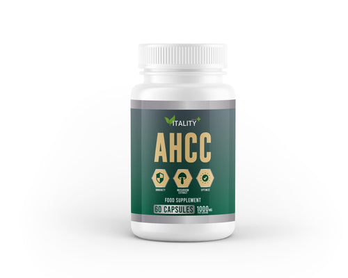 6 Pack Premium AHCC Capsules 1000mg - 360 Capsules, 6 Month Supply - Immune System Support Supplement - Vitality Supplements