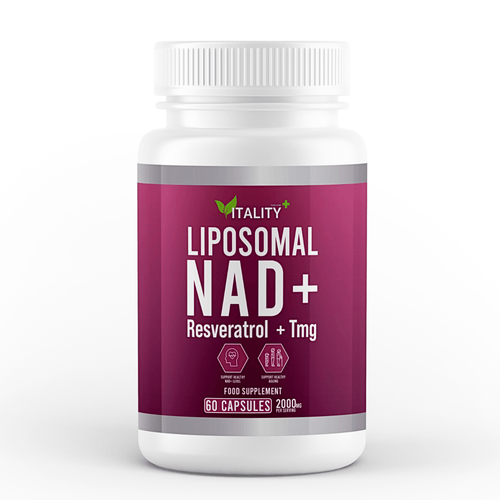 Advanced Liposomal NAD Complex: Enhanced Absorption 60 Capsules with Trans Resveratrol & TMG - Vitality & Longevity Boost, 30-Day Supply - Vitality Supplements