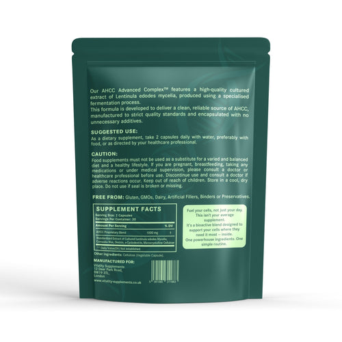 AHCC – Advanced Mushroom Complex (1,000 mg) - Vitality Supplements