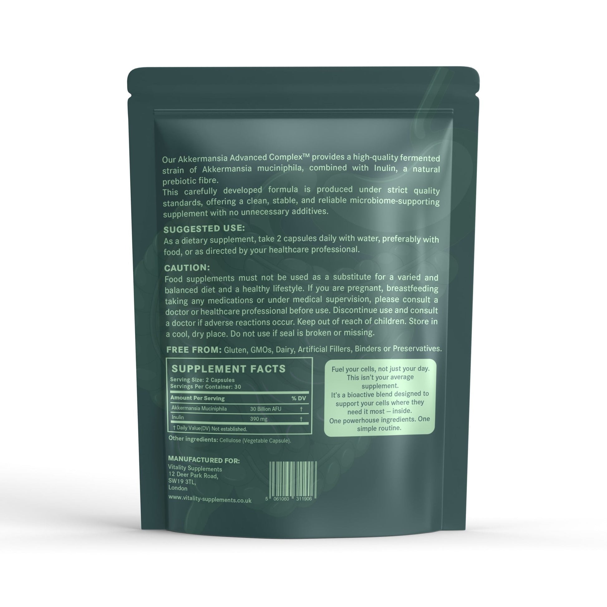 Akkermansia Muciniphila – Next - Gen Microbiome Support - Vitality Supplements