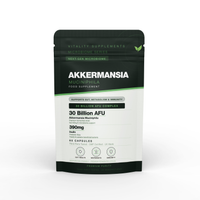 Akkermansia Probiotic & Prebiotic 30 Billion AFU with Inulin – Ultimate Gut Health, Immune Support & Weight Management – 1 Months SUpply