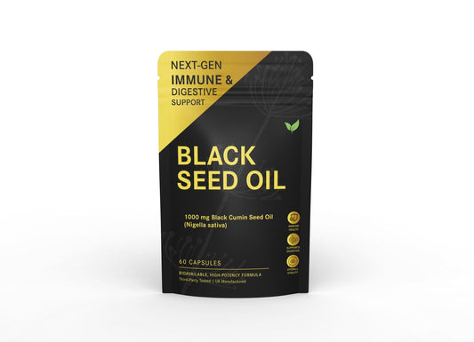 Black Seed Oil 1000 mg – High - Strength Nigella Sativa Capsules - Vitality Supplements