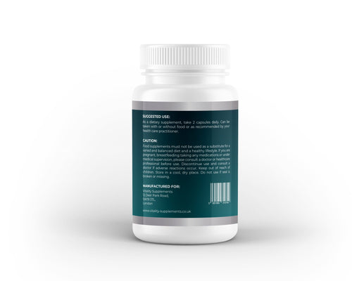 CDP Choline (Citicoline) 300mg | 60 Capsules | 1 - Month Supply | Brain, Focus & Cognitive Support Supplement - Vitality Supplements