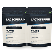 Lactoferrin 250mg | 60 Capsules | Immune & Gut Support | Iron-Binding Protein Supplement - Vitality Supplements