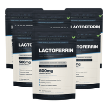 Lactoferrin 250mg | 60 Capsules | Immune & Gut Support | Iron-Binding Protein Supplement - Vitality Supplements