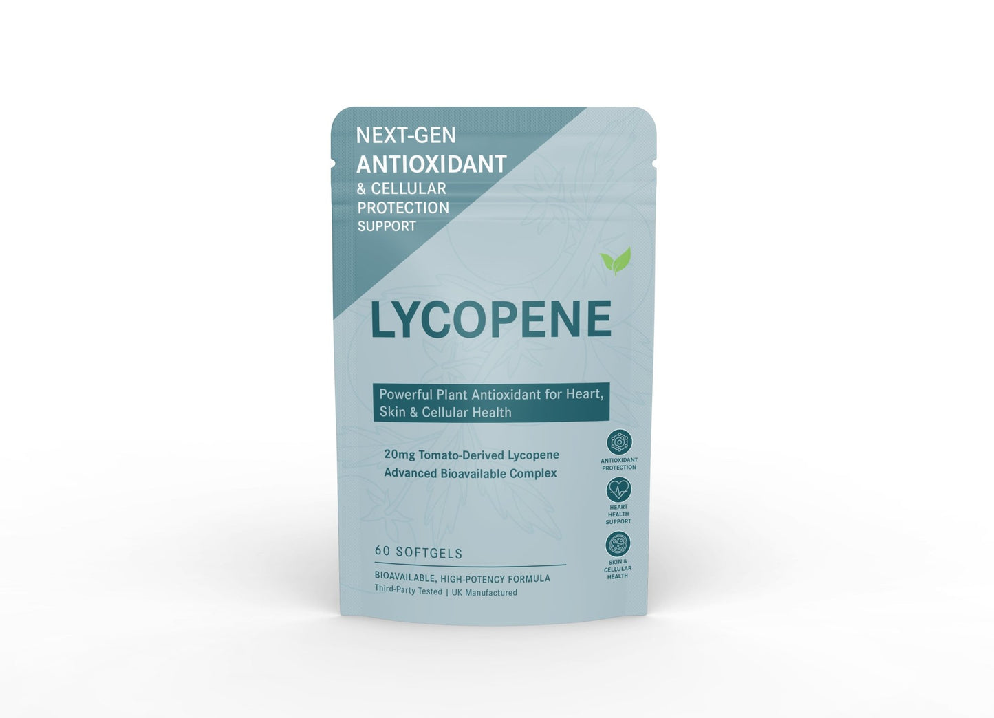 Lycopene 20 mg – Tomato - Derived Antioxidant Softgels for Heart & Skin Health - Vitality Supplements
