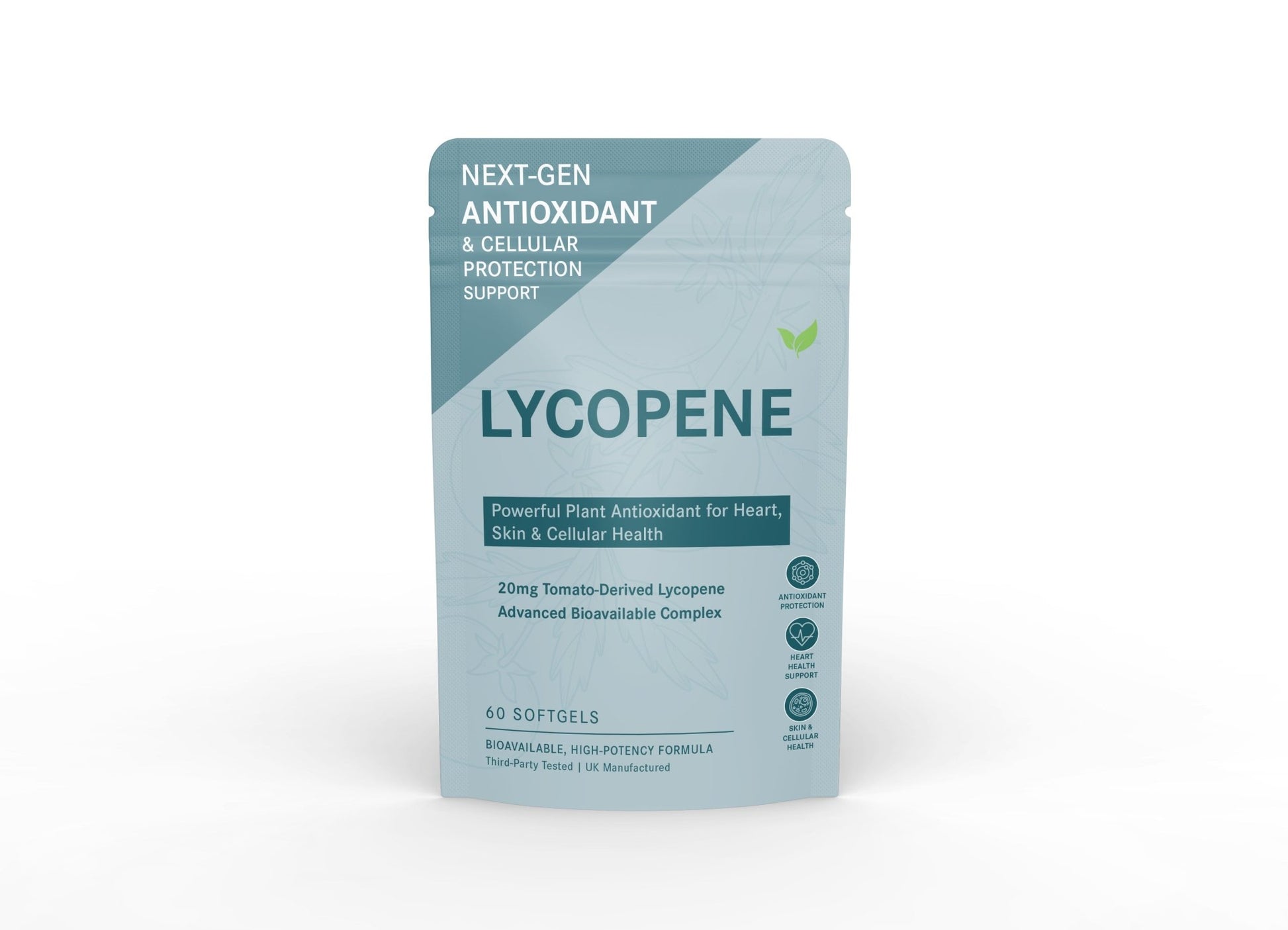 Lycopene 20 mg – Tomato - Derived Antioxidant Softgels for Heart & Skin Health - Vitality Supplements