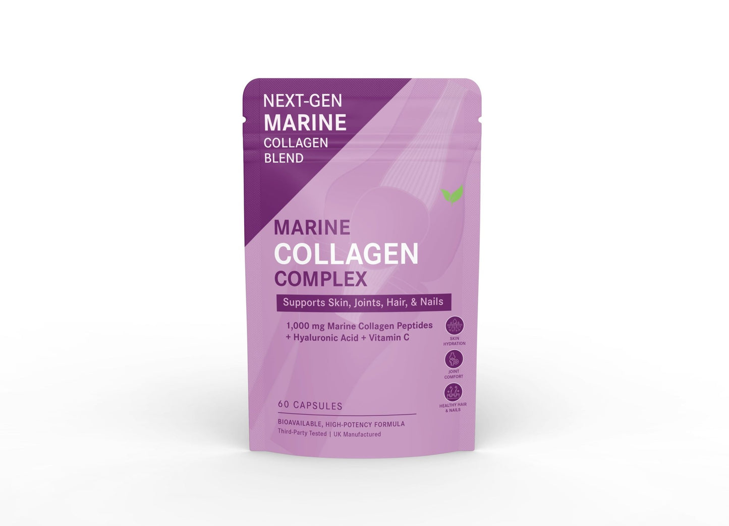 Marine Collagen Complex – Hydrolysed Collagen Peptides with Hyaluronic Acid & Vitamin C - Vitality Supplements