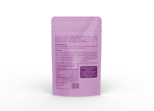 Marine Collagen Complex – Hydrolysed Collagen Peptides with Hyaluronic Acid & Vitamin C - Vitality Supplements