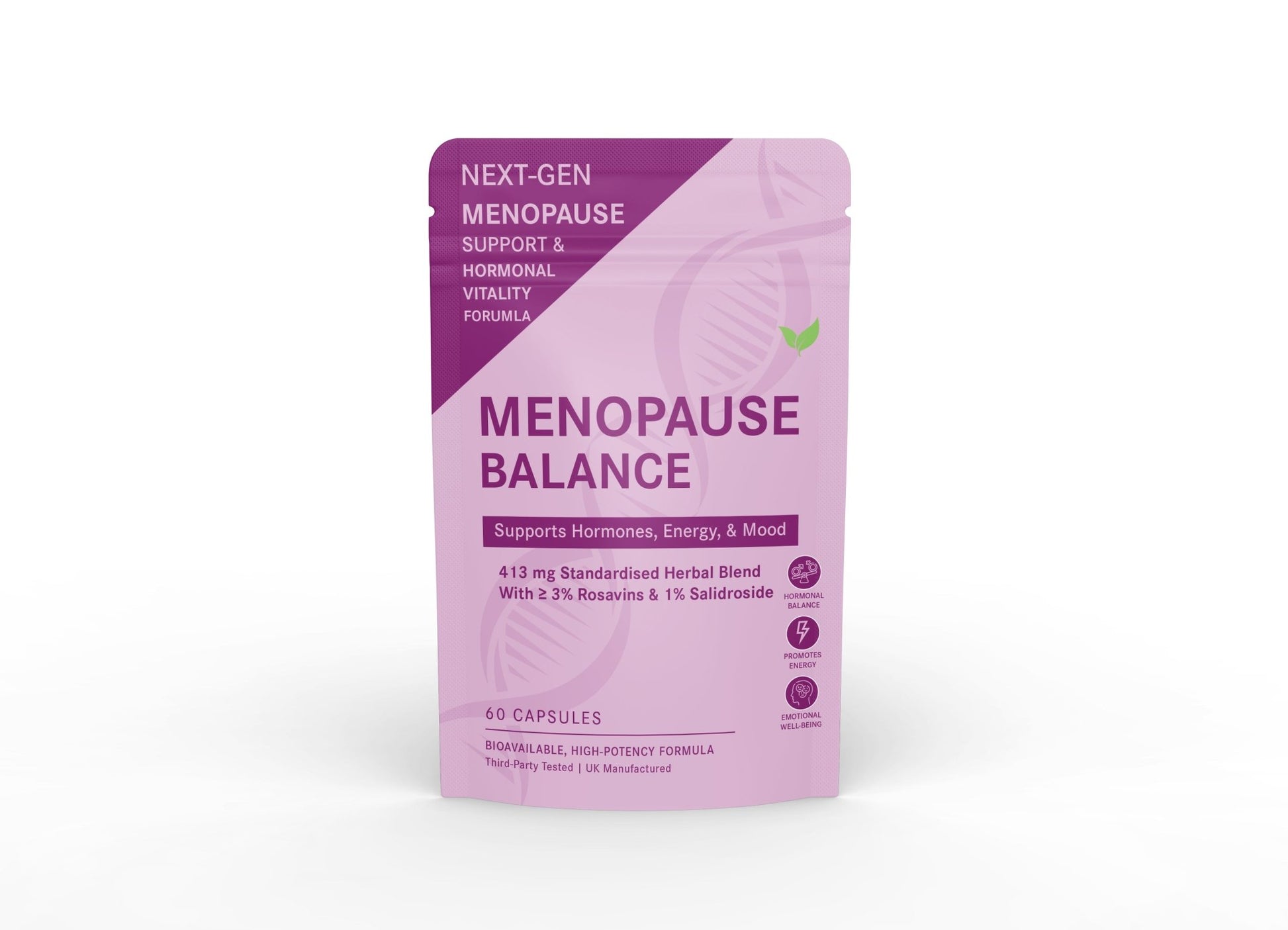 Menopause Balance – Herbal Support for Hormonal Balance, Energy & Mood - Vitality Supplements