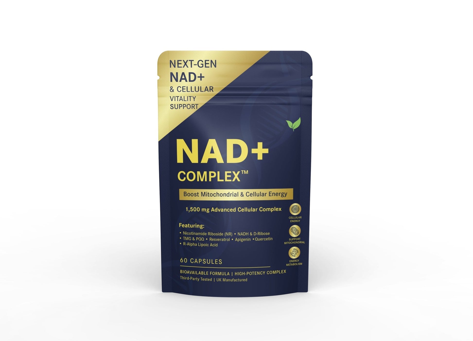 NAD+ Complex™ | Advanced Nutrient Blend for Natural Energy & Wellness (60 Capsules) - Vitality Supplements