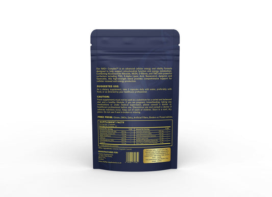 NAD+ Complex™ | Advanced Nutrient Blend for Natural Energy & Wellness (60 Capsules) - Vitality Supplements