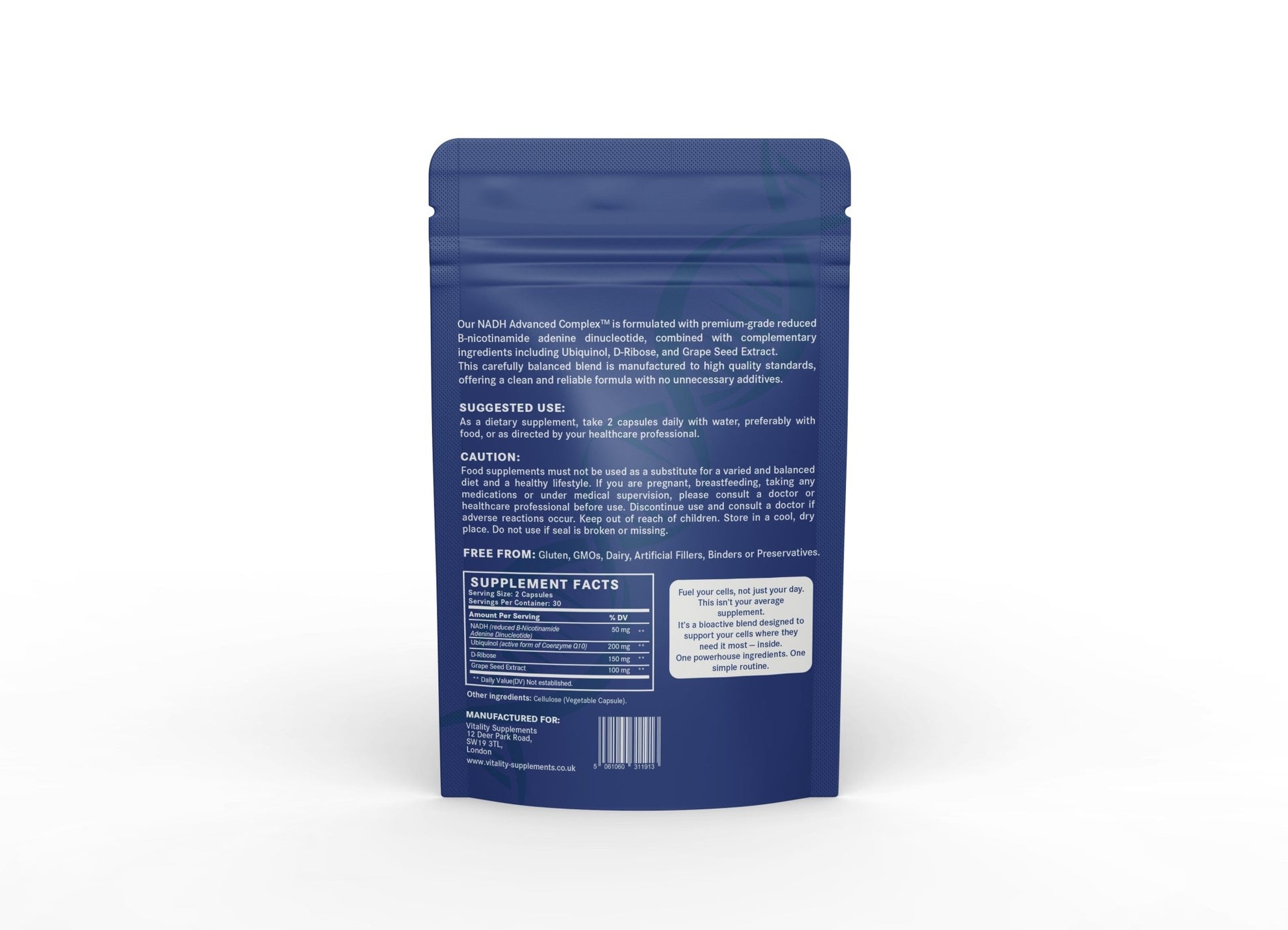 NADH Complex – Next - Gen Cellular Energy Support - Vitality Supplements