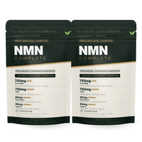 NMN Complete 1350mg | NMN + TMG + Pterostilbene + Apigenin | NAD+ Support | 60 Capsules - Vitality Supplements