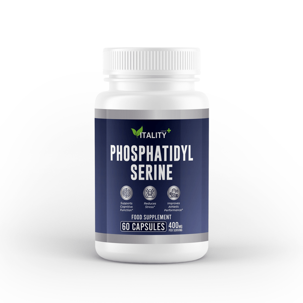 Phosphatidylserine 400mg Capsules – Advanced Brain Health, Memory & Cognitive Support – 1 Month Supply - Vitality Supplements