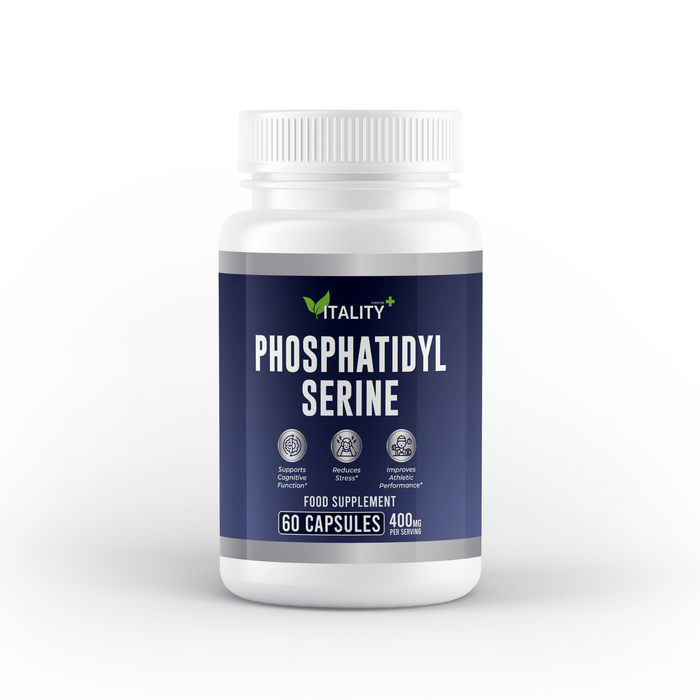 Phosphatidylserine 400mg Capsules – Advanced Brain Health, Memory & Cognitive Support – 1 Month Supply - Vitality Supplements