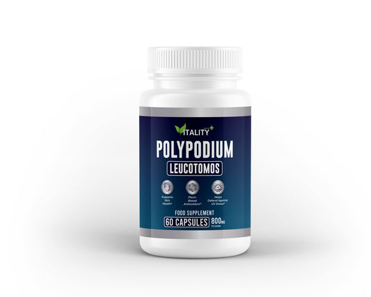 Polypodium Leucotomos 400mg – Skin, Antioxidant & UV Support – 60 Capsules (1 Month Supply) - Vitality Supplements