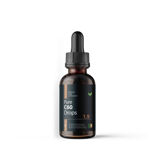 Pure C60 Oil 60ml | 1.5 mg C60 per Serving | 30 Servings - Vitality Supplements