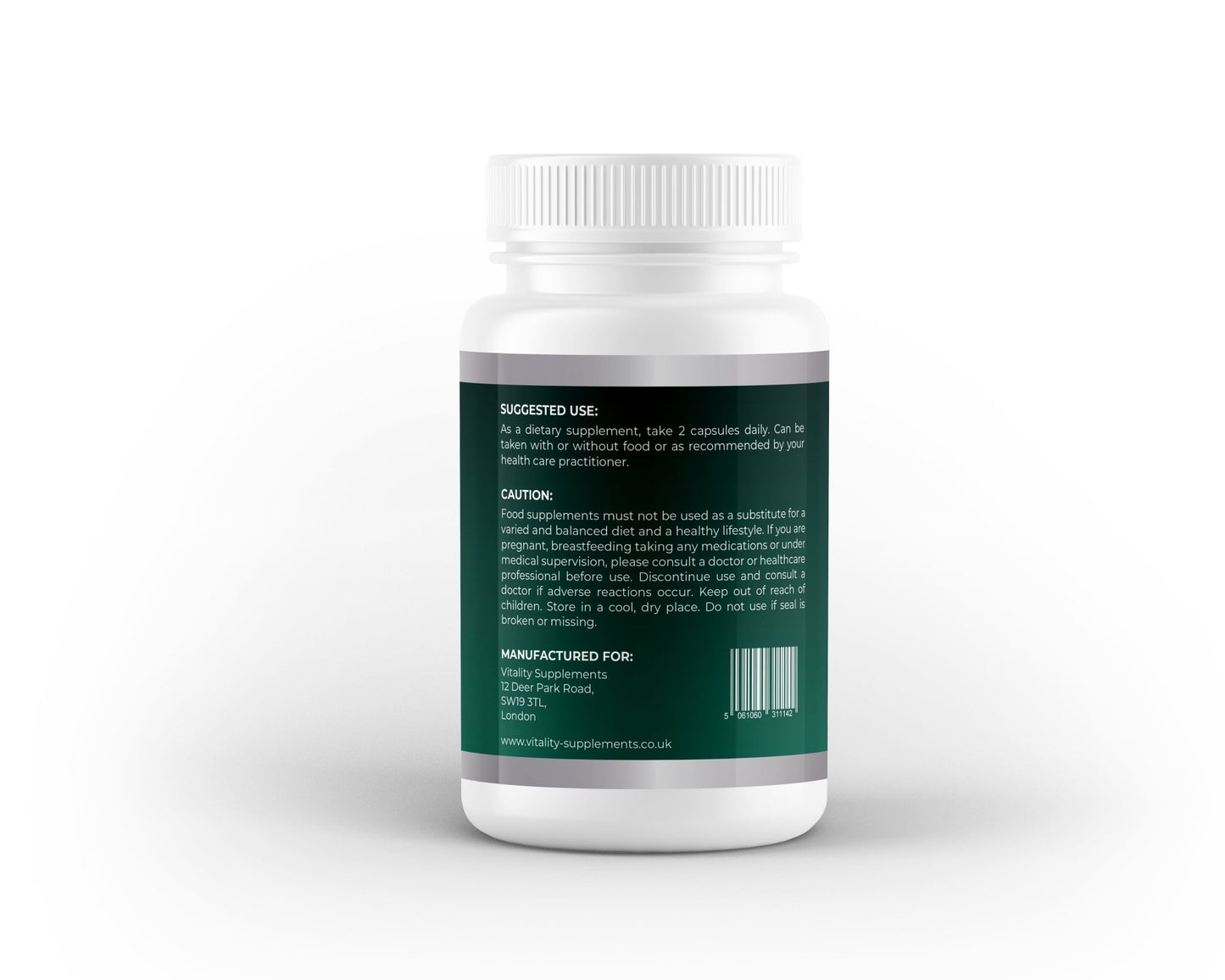 Quercetin Dihydrate 250mg – Daily Cellular & Immune Support – 60 Capsules (1 Month Supply) - Vitality Supplements