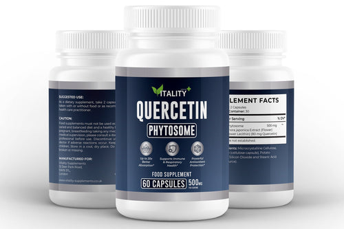 Quercetin Phytosome | Enhanced Absorption Antioxidant | 500mg | 60 Capsules - Vitality Supplements