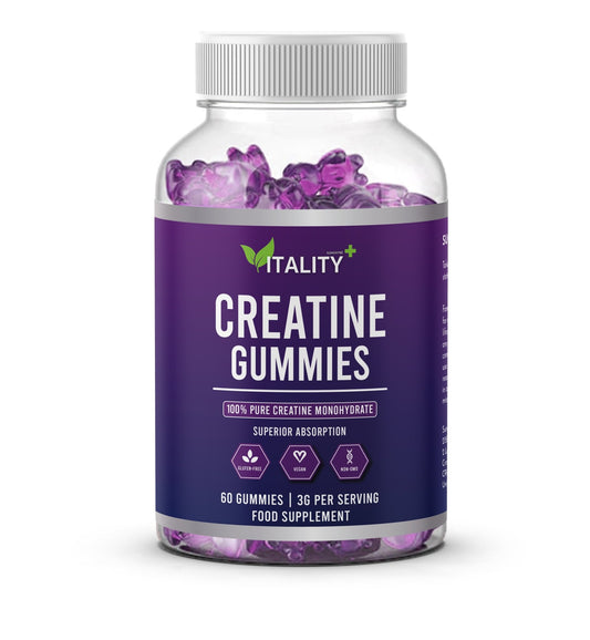 Creatine Monohydrate Gummies | 3g Creatine per Serving | 1 Months Supply - Vitality Supplements