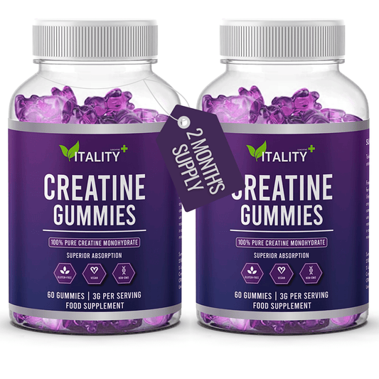 Creatine Monohydrate Gummies | 3g Creatine per Serving | 2 Months Supply - Vitality Supplements