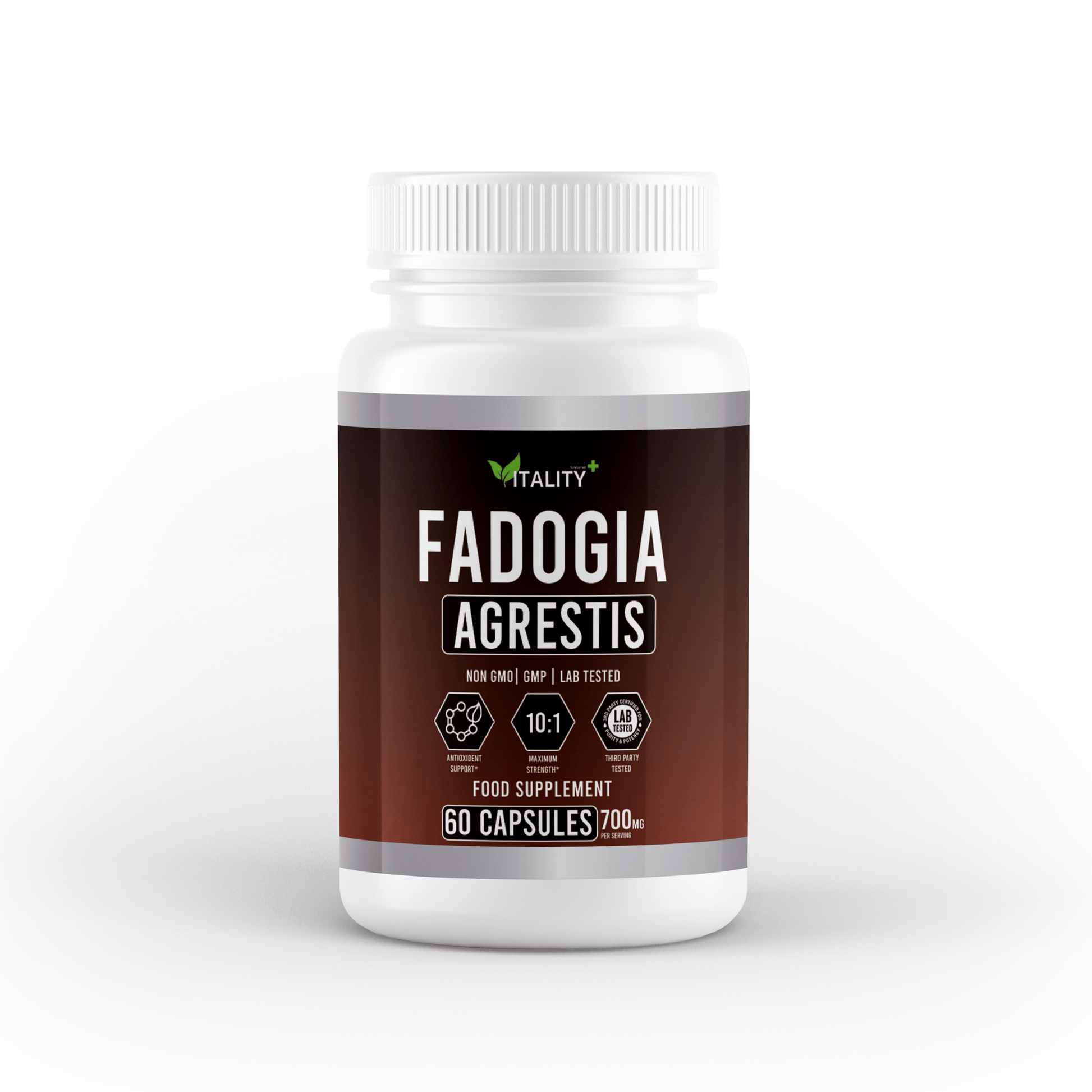 Fadogia Agrestis Supplement - 700mg | 1-Month Supply | Natural Testosterone Support - Vitality Supplements