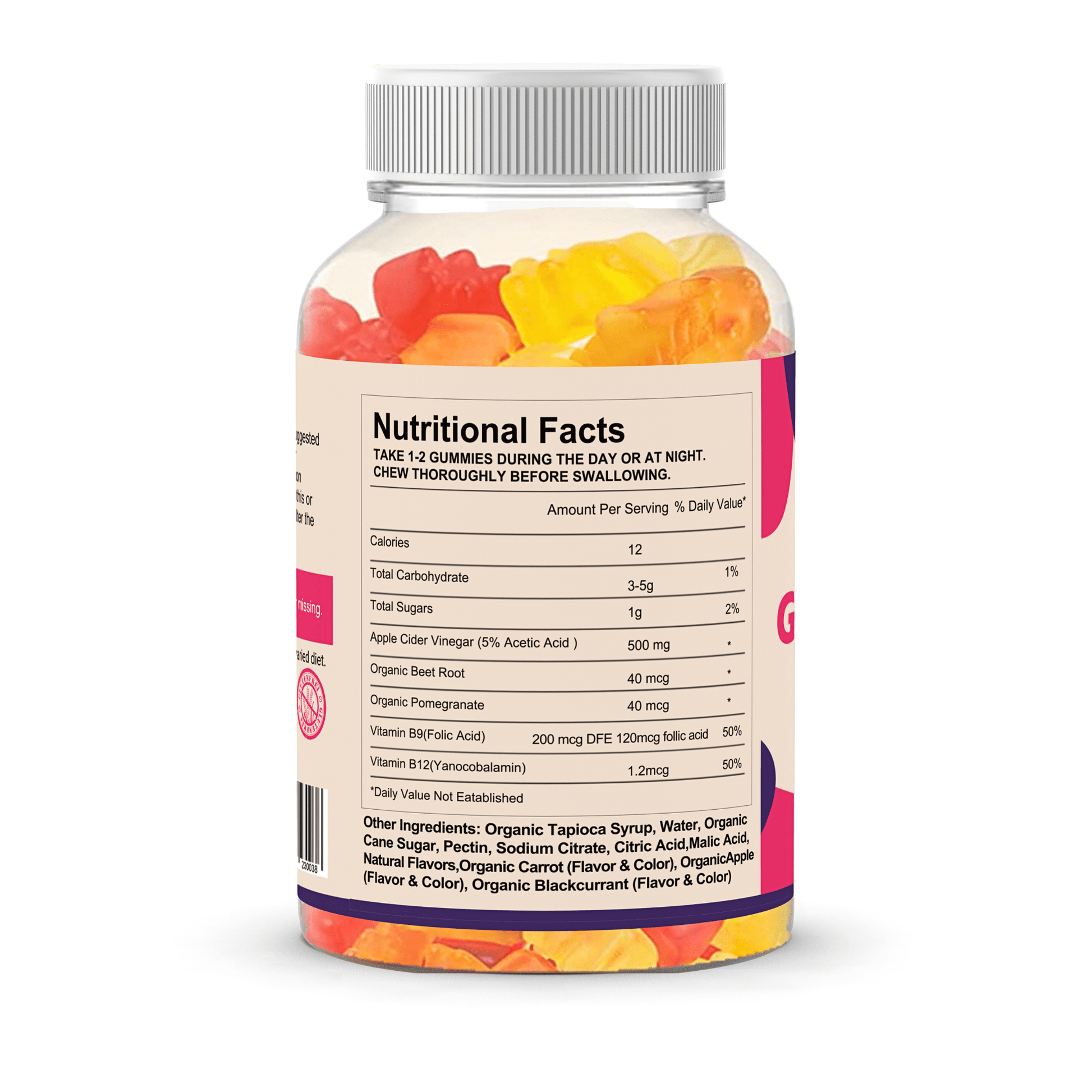 Keto Gummies | Weight Loss Support Food Supplement | 120 Gummies | 2 Month's Supply - Vitality Supplements