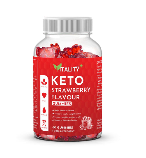 Keto Gummies | Weight Loss Support Food Supplement | 60 Gummies | 1 Month's Supply - Vitality Supplements
