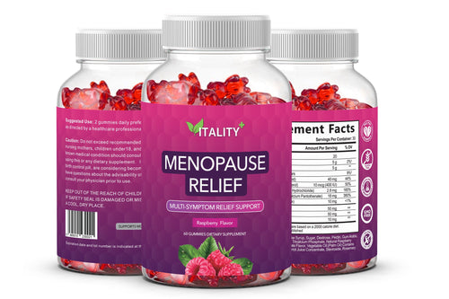 Menopause Relief Gummies Supplement | With Evening Primrose Oil | Pack of 60 | 1 Month Supply - Vitality Supplements